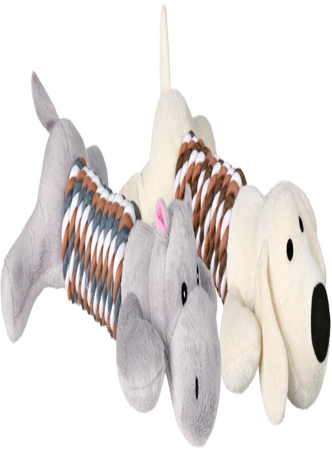 Trixie Squeaky Plush Rope Dog Toy - Image 3
